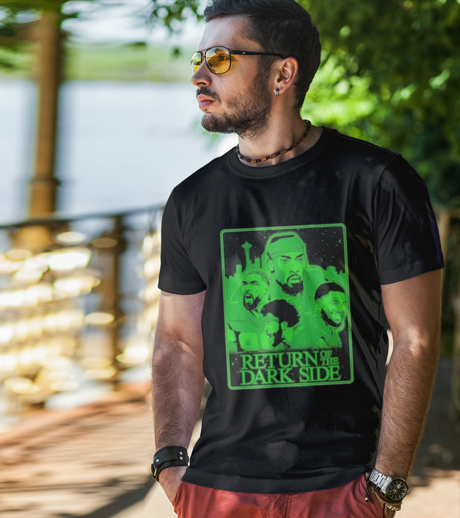 Seattle Seahawks Return Of The Dark Side Skyline Players Green Sports T-Shirt