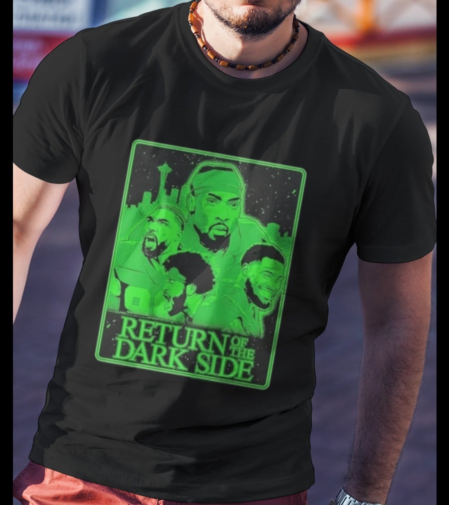 Seattle Seahawks Return Of The Dark Side Skyline Players Green Sports T-Shirt