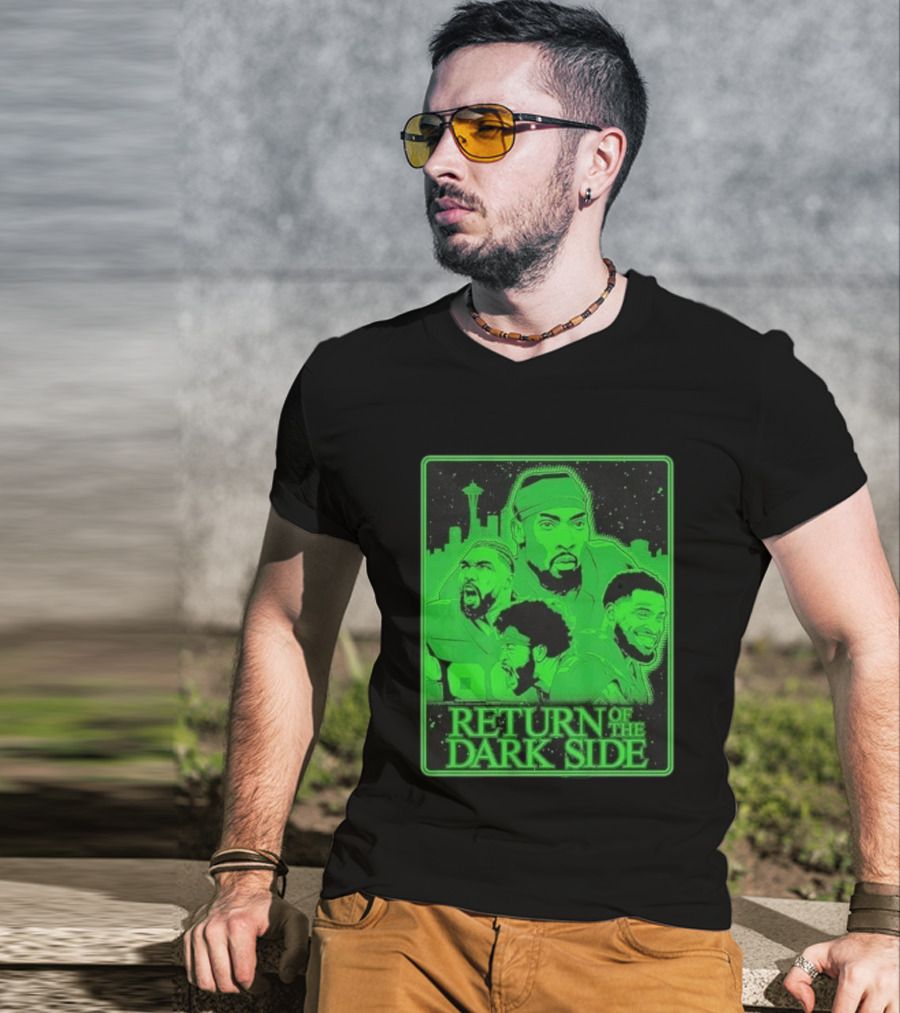 Seattle Seahawks Return Of The Dark Side Skyline Players Green Sports T-Shirt