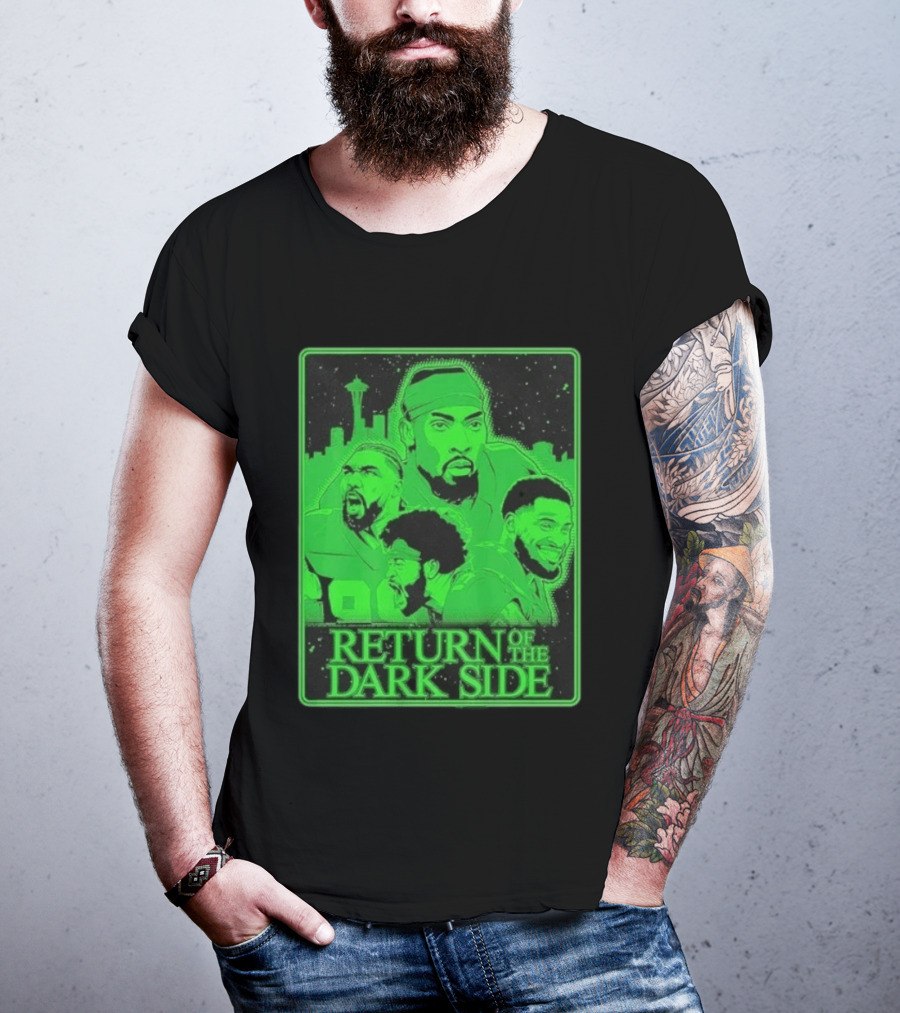 Seattle Seahawks Return Of The Dark Side Skyline Players Green Sports T-Shirt