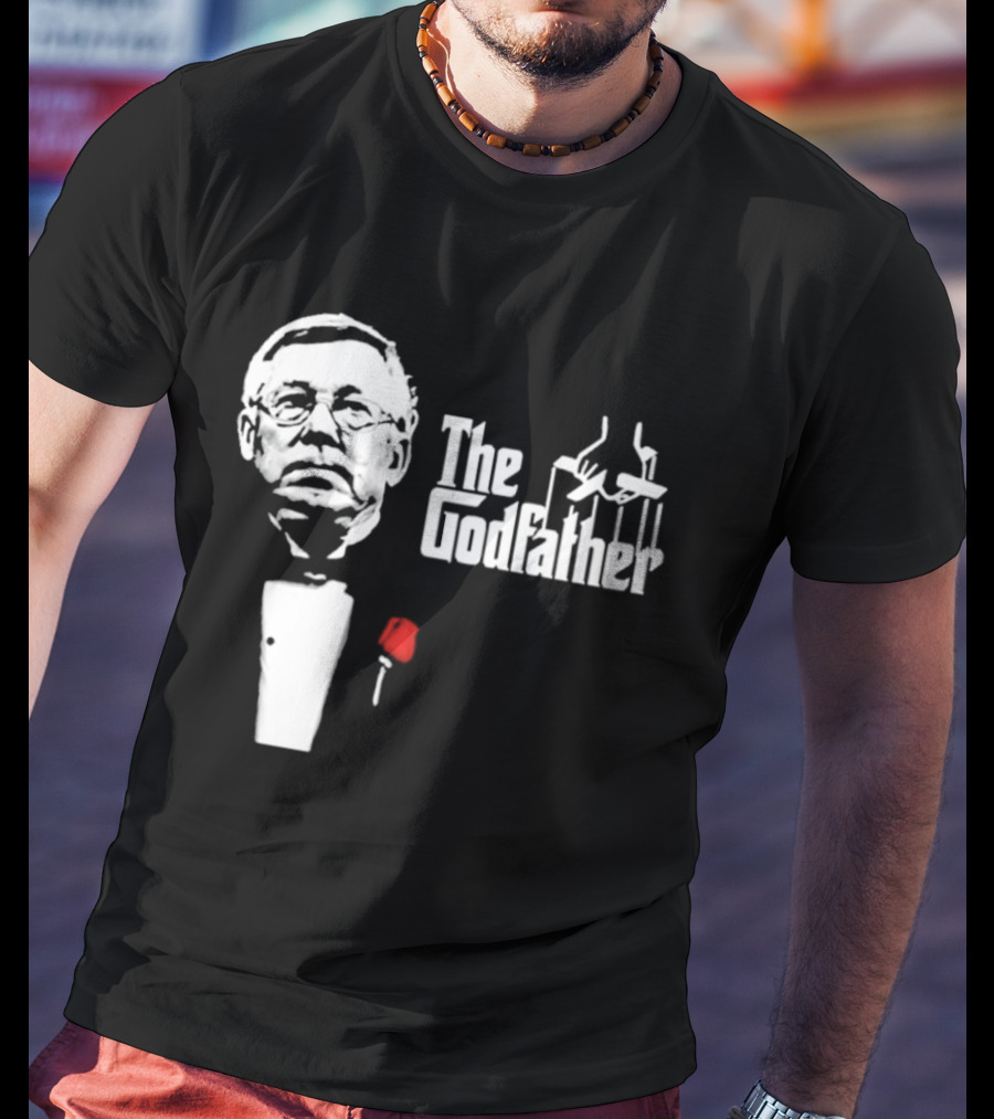 Sir Alex Ferguson The Godfather Tribute With Red Rose T-Shirt