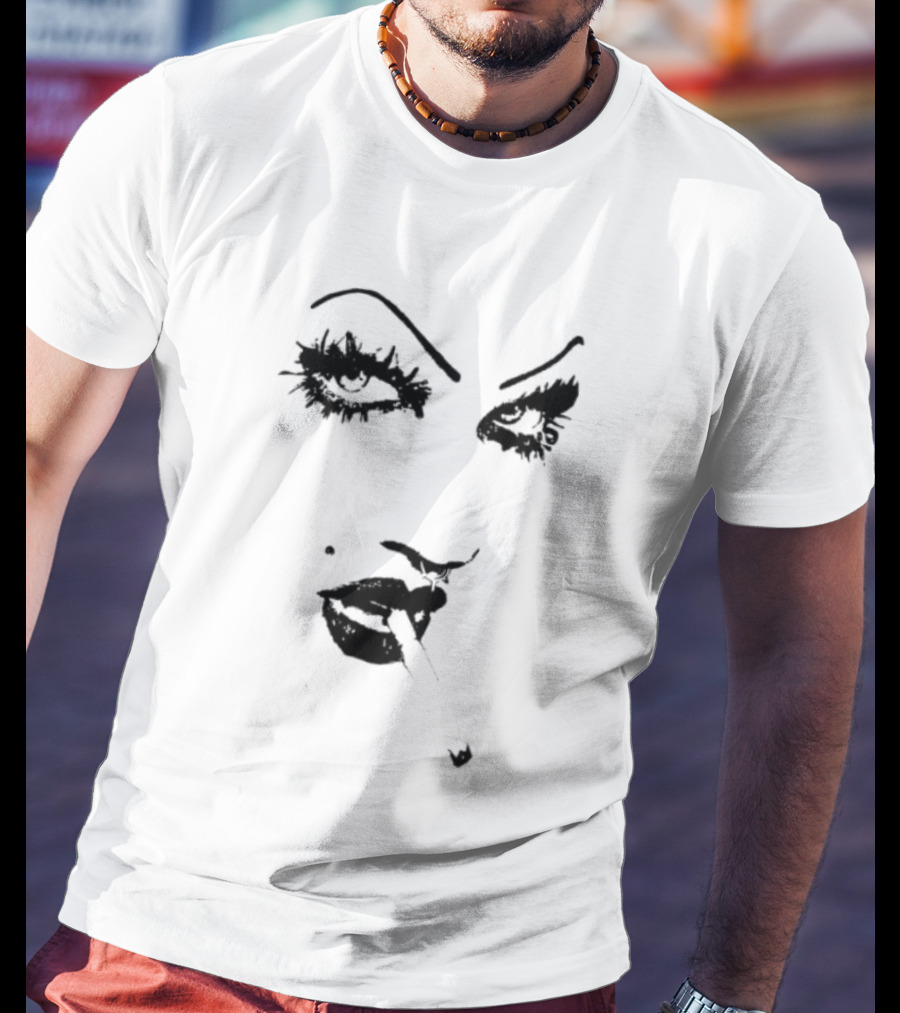 6Arelyhuman Store Digital Dancer Bold Face Card T-Shirt