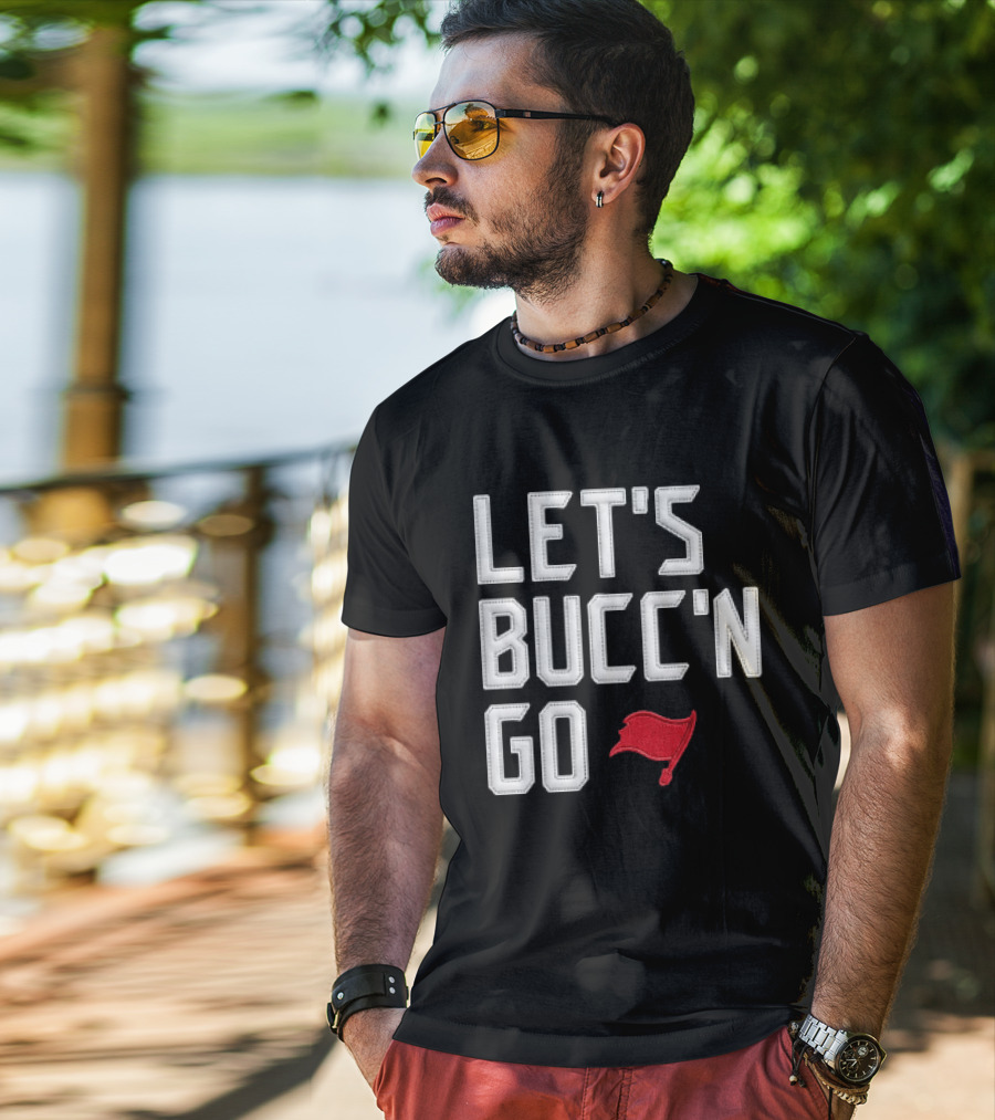 Let's Bucc'n Go Buccaneers Flag T-Shirt