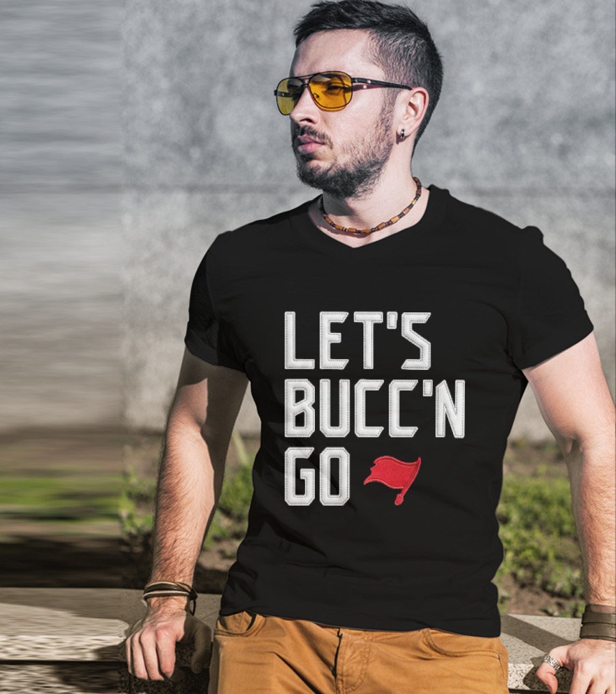 Let's Bucc'n Go Buccaneers Flag T-Shirt