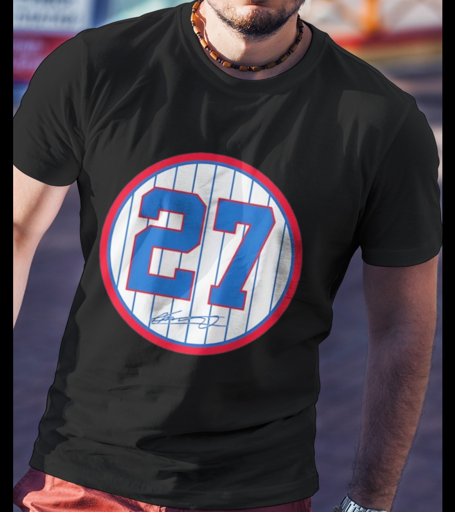 Vladimir Guerrero Number 27 Montreal Expos Team Signed Jersey Patch T-Shirt