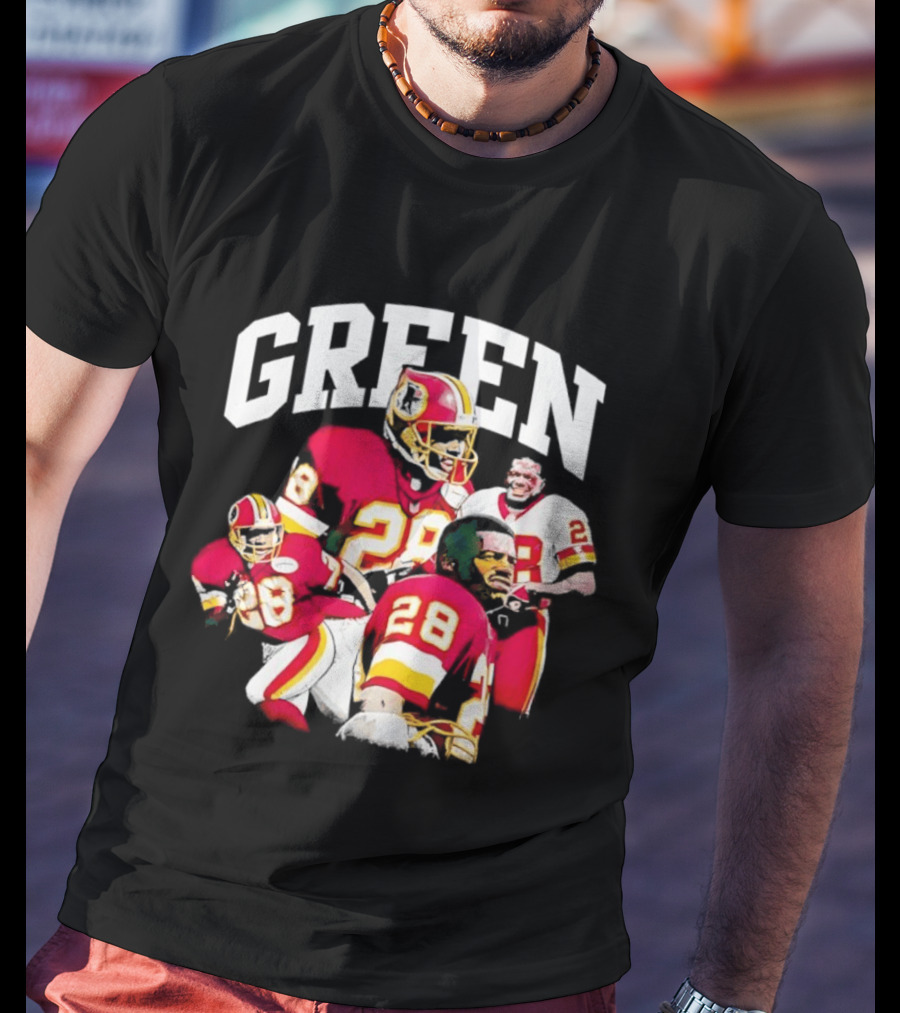 Darrell Green 28 Washington Football Legends Redskins NFL T-Shirt