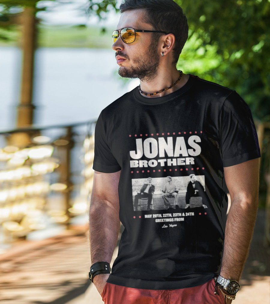 Jonas Brothers Greetings From Las Vegas May 20th 22nd 23rd 24th Concert T-Shirt