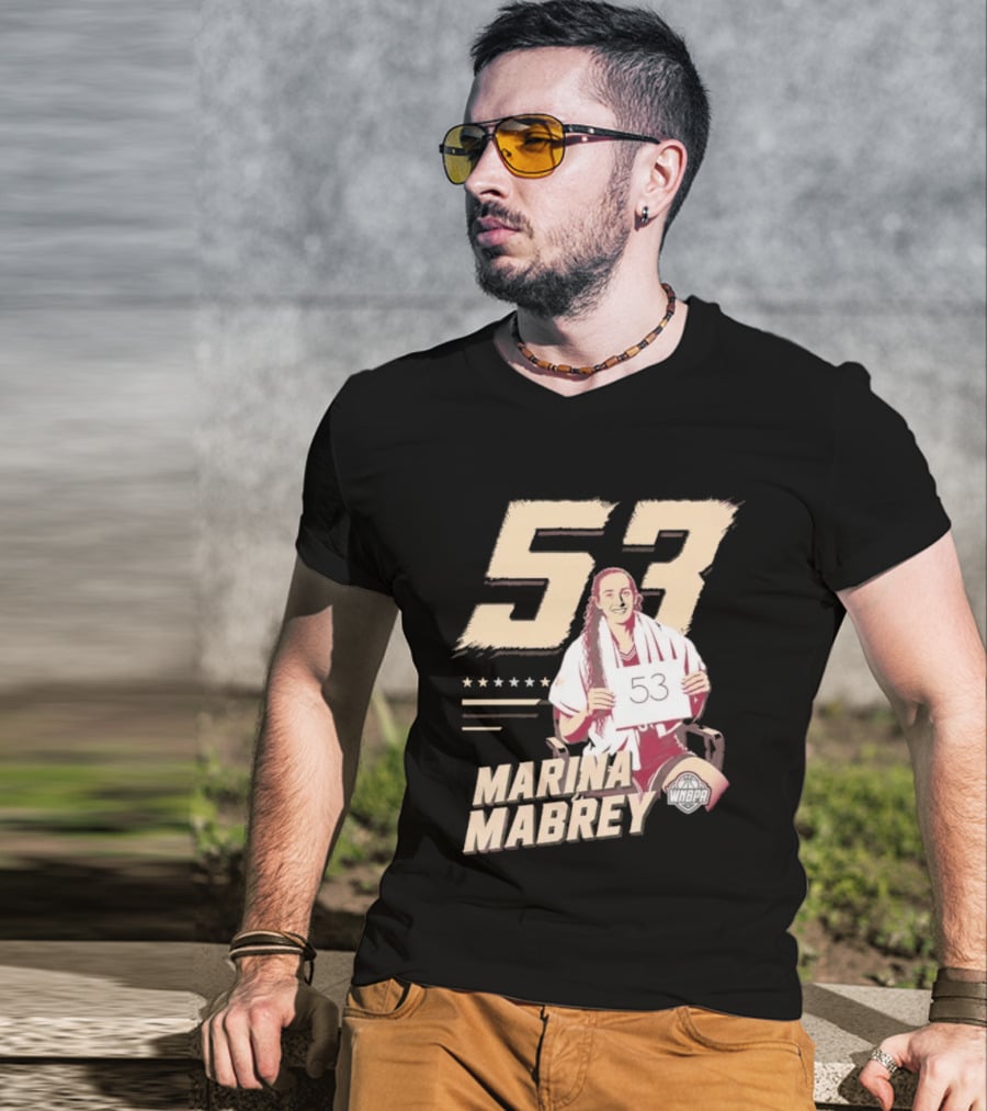 Marina Mabrey 53 Notre Dame Fighting Irish Basketball T-Shirt