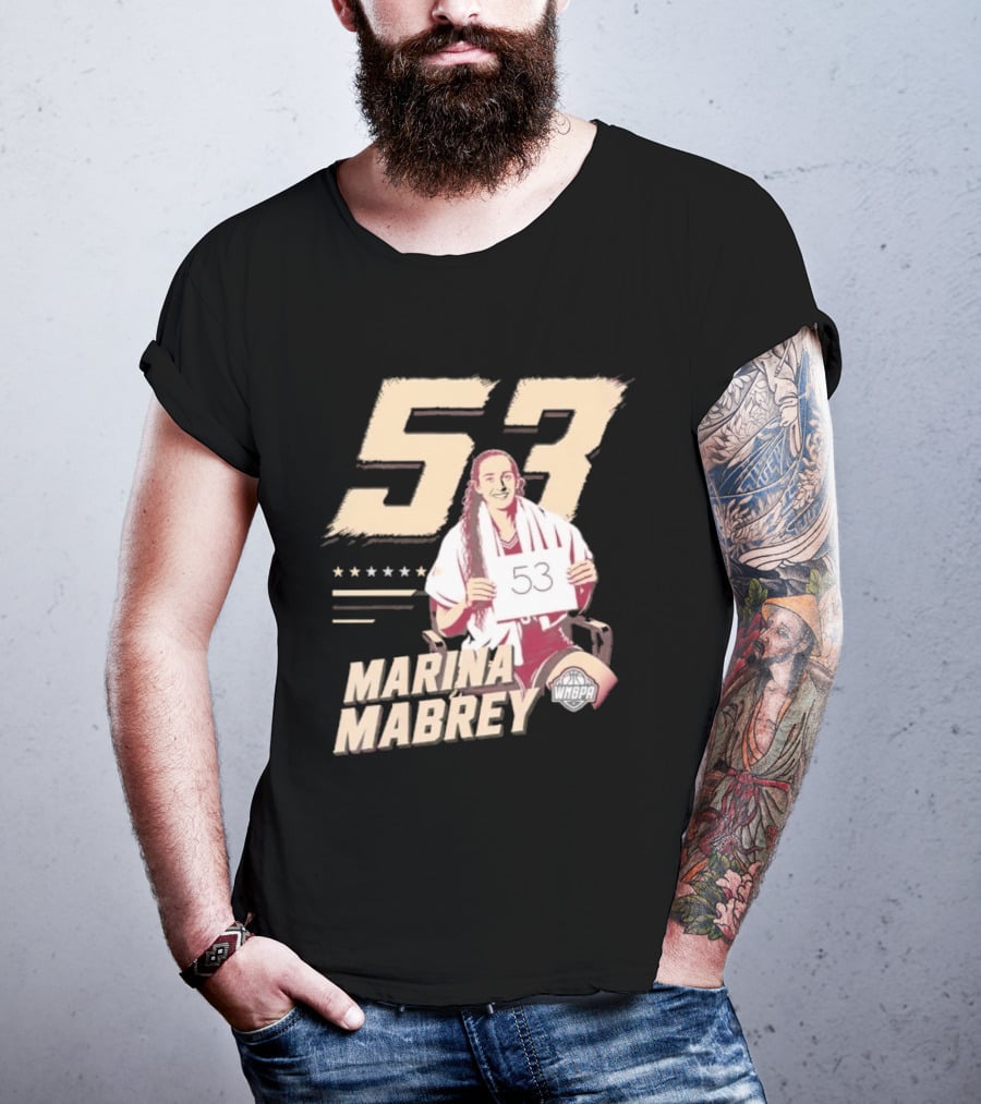 Marina Mabrey 53 Notre Dame Fighting Irish Basketball T-Shirt