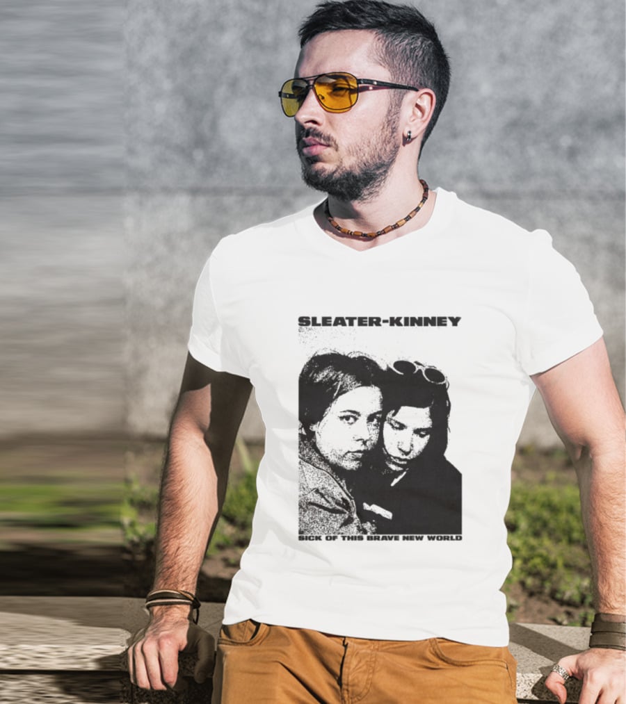 Enterthenight Gallery Store Sleater Kinney Sick Of This Brave New World T-Shirt