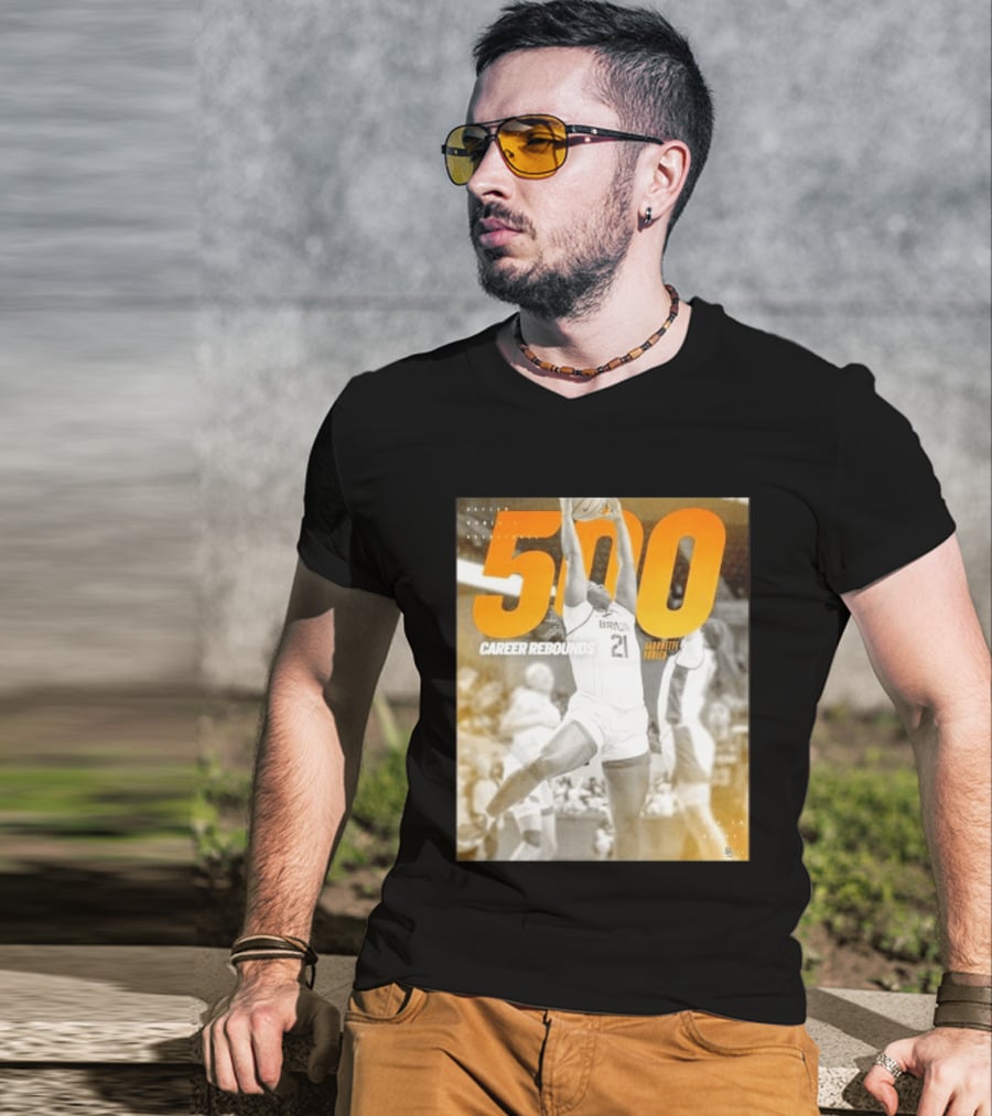 Baylor Bears Aaronette Vonleh 500 Career Rebounds T-Shirt