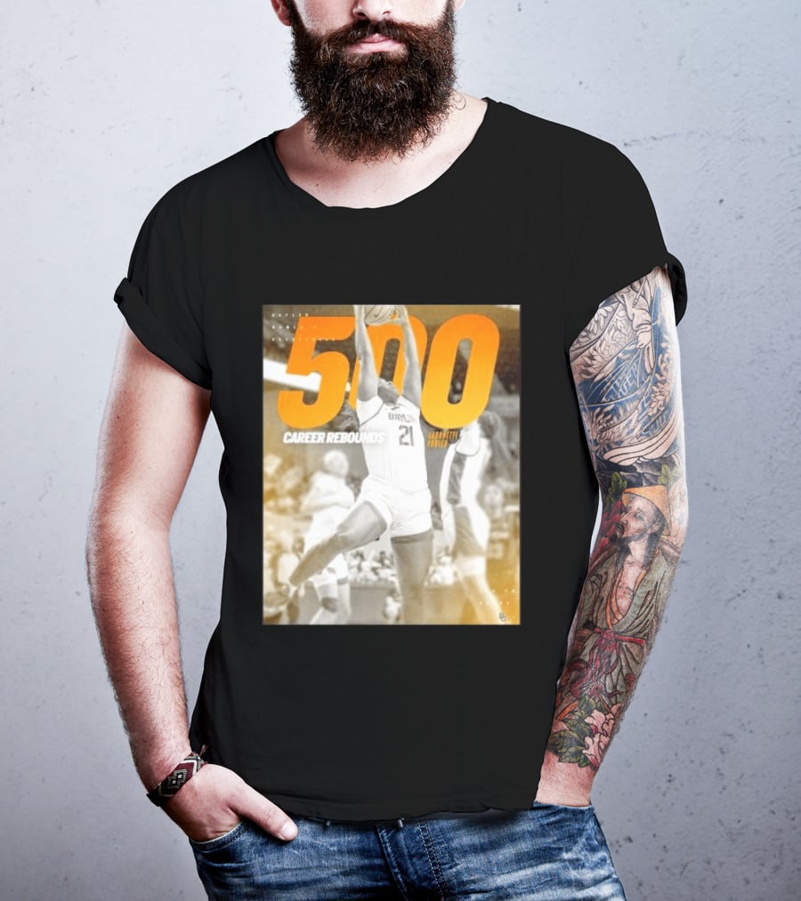 Baylor Bears Aaronette Vonleh 500 Career Rebounds T-Shirt