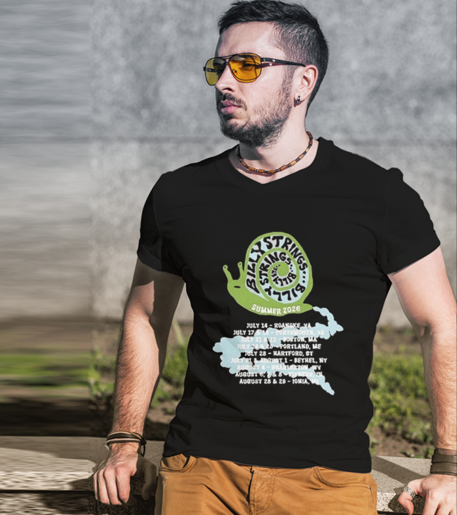 Billy Strings Summer 2026 Snail Tour Dates July August Schedule T-Shirt