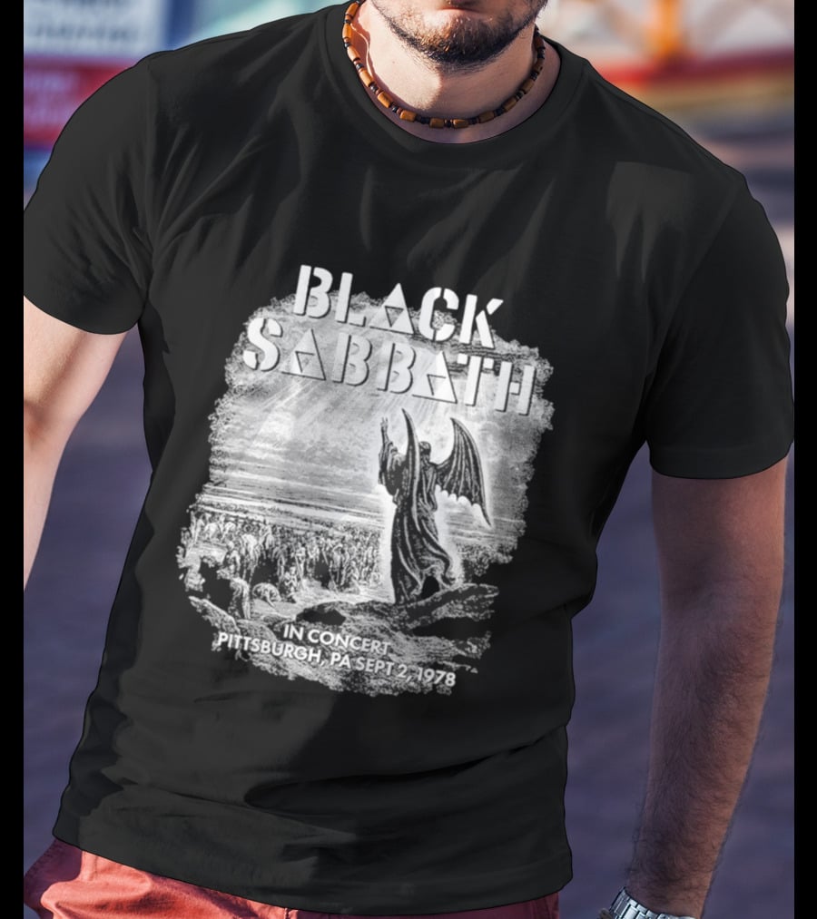 Black Sabbath In Concert Pittsburgh Pa Sept 2 1978 T-Shirt