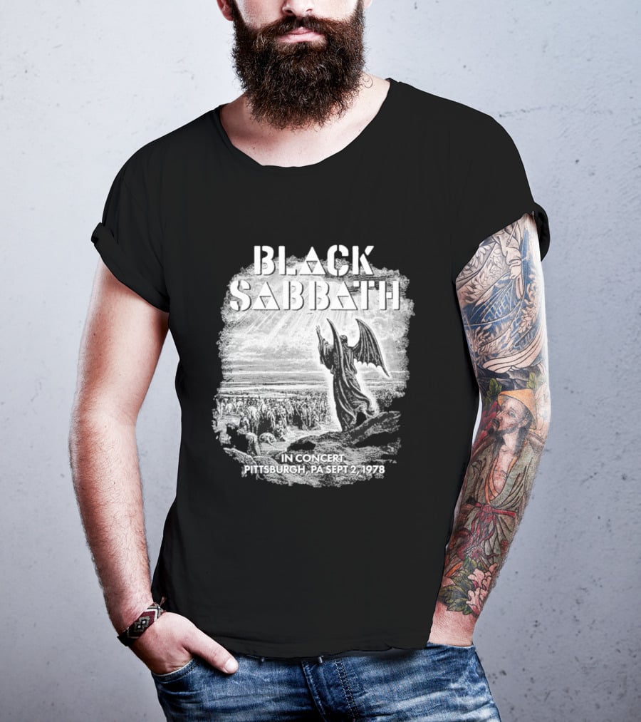 Black Sabbath In Concert Pittsburgh Pa Sept 2 1978 T-Shirt