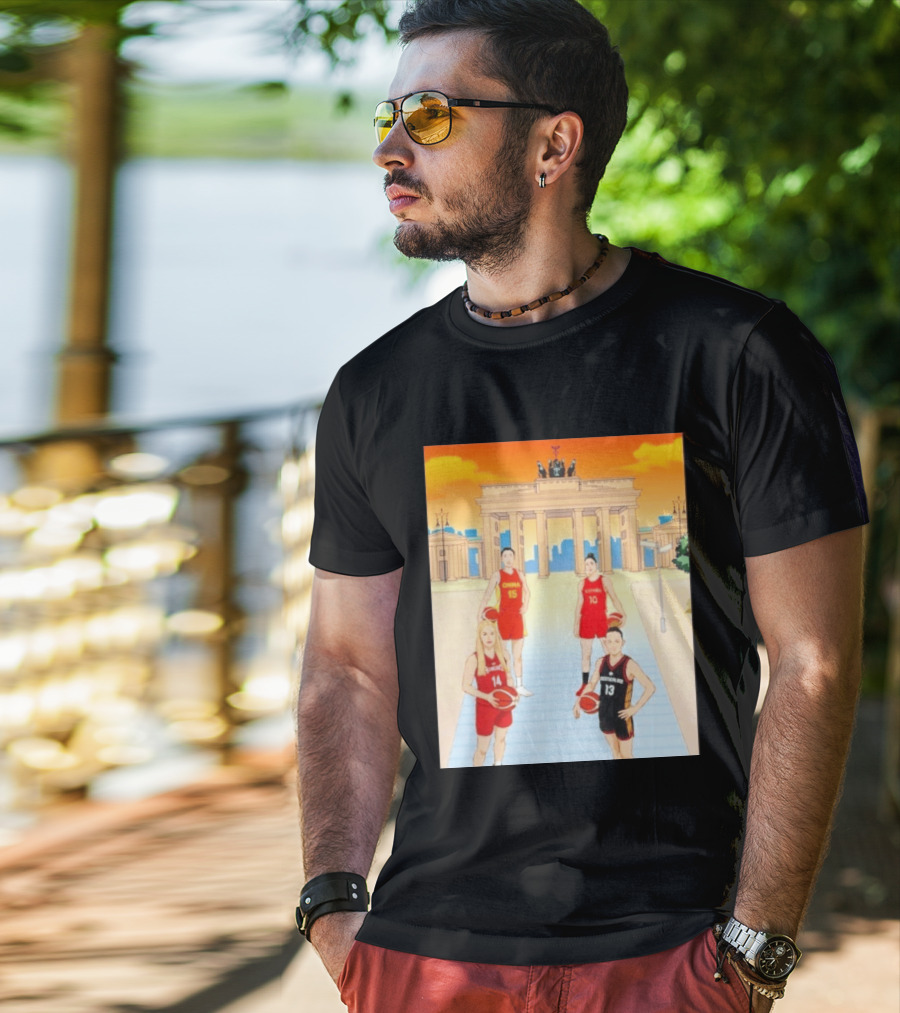 China 15 Espana 10 Hungary 14 Deutschland 13 Basketball Players Berlin T-Shirt