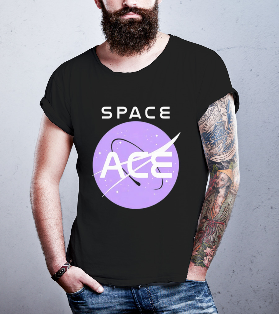 Space Ace NASA Astronomy Galaxy Iconic Insignia T-Shirt