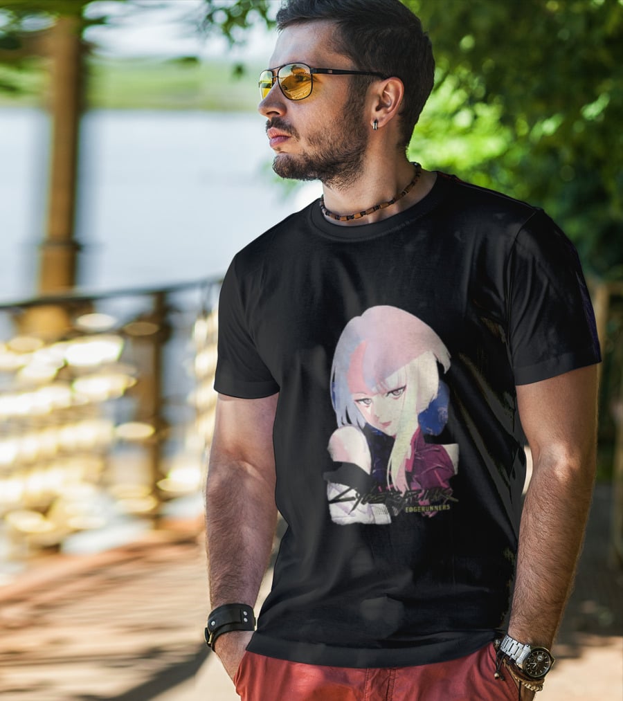 Cyberpunk Edgerunners Lucyna Kushinada Colorful Anime T-Shirt