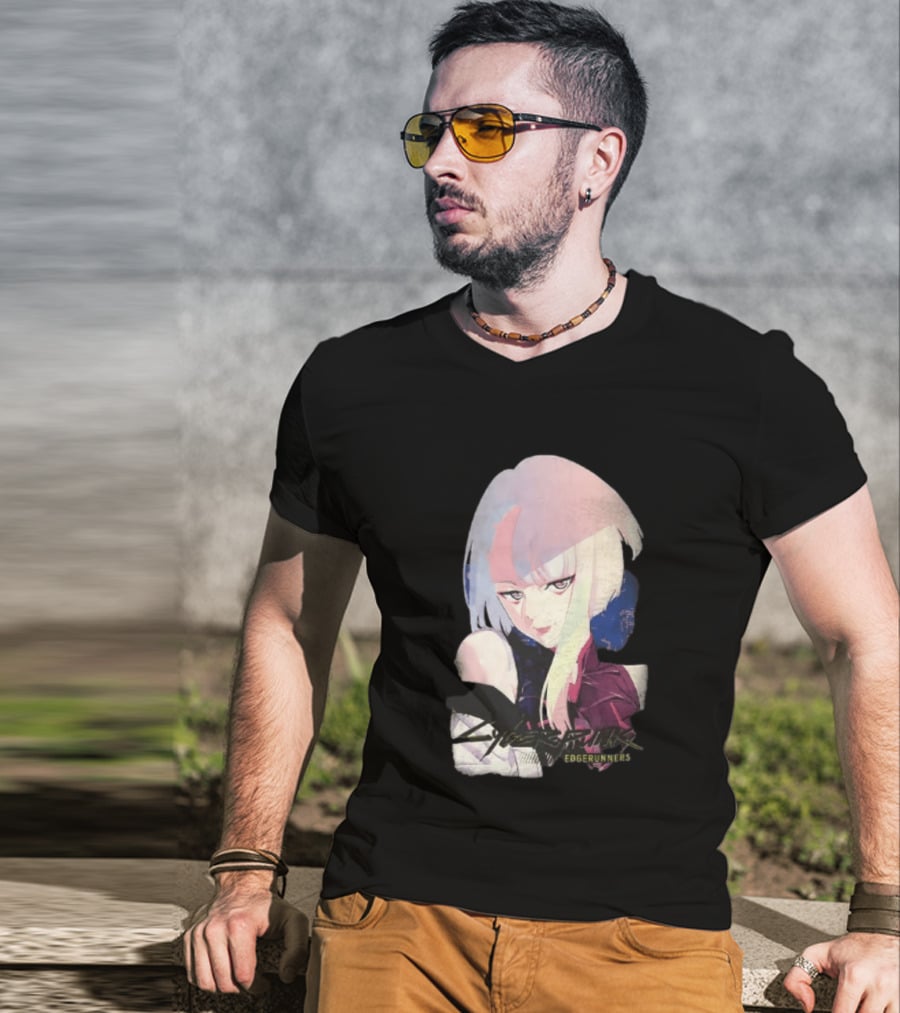 Cyberpunk Edgerunners Lucyna Kushinada Colorful Anime T-Shirt