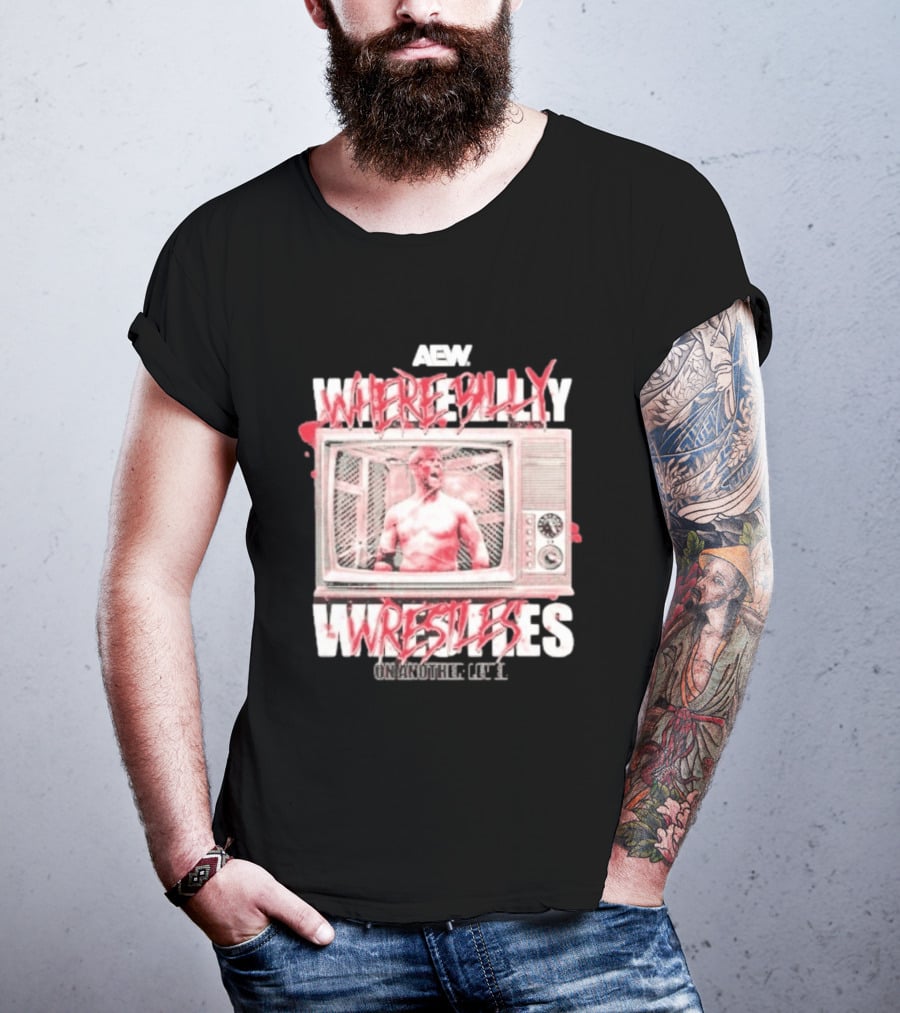 AEW Where Billy Wrestles TV Cage Match T-Shirt
