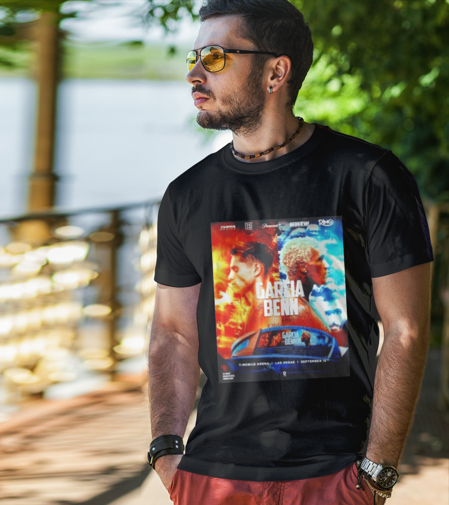 Garcia Vs Benn Live Fight DAZN Mobile Arena Las Vegas September 12th T-Shirt