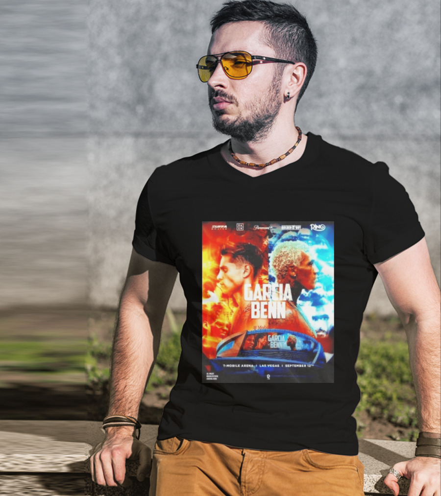 Garcia Vs Benn Live Fight DAZN Mobile Arena Las Vegas September 12th T-Shirt