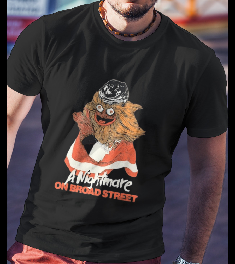 Philadelphia Flyers Gritty A Nightmare On Broad Street T-Shirt