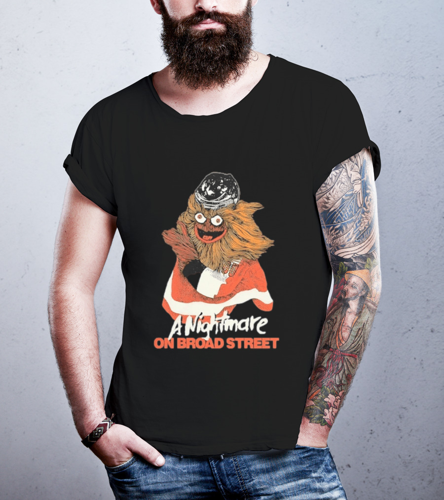 Philadelphia Flyers Gritty A Nightmare On Broad Street T-Shirt