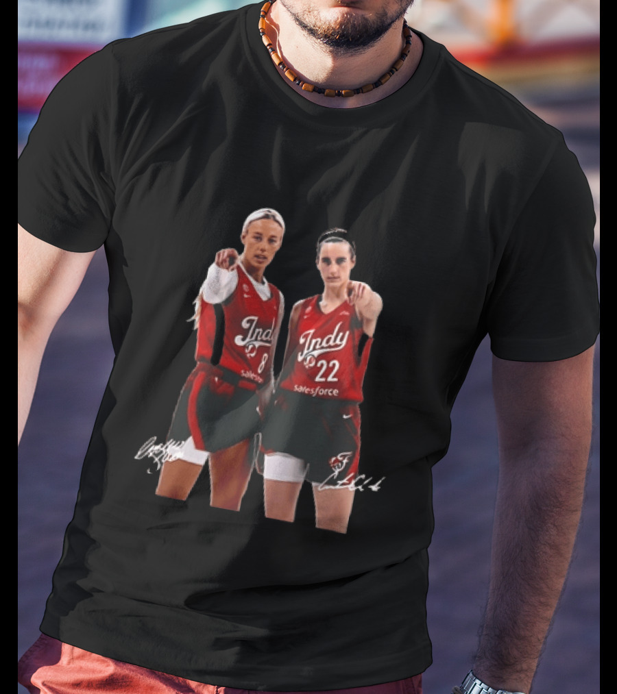 Indy Basketball Players 8 And 22 With Signatures SalesForce T-Shirt