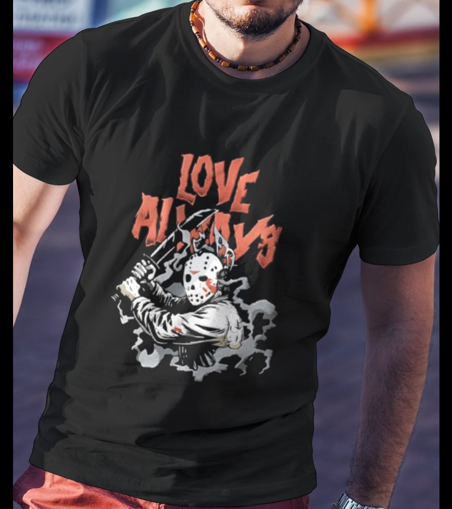 Love Always Jason Voorhees Bloody Machete T-Shirt