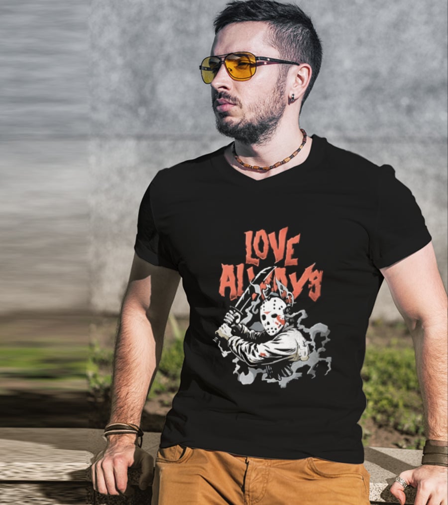 Love Always Jason Voorhees Bloody Machete T-Shirt