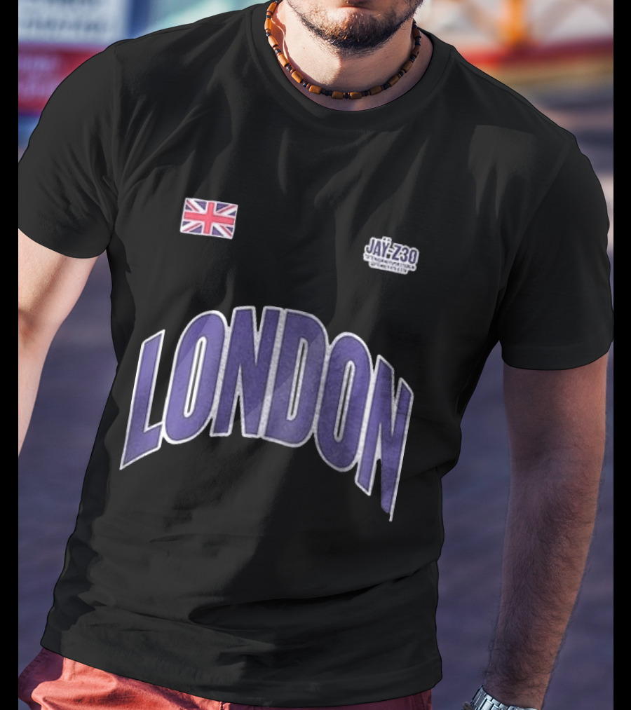 Jay Z London Pop Up Tottenham Hotspur Stadium Name And Number With Union Jack Flag T-Shirt