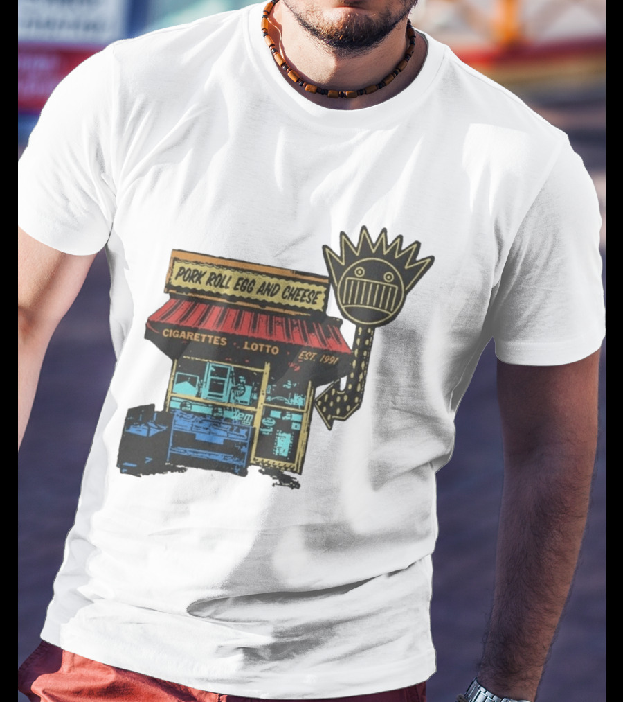 Ween Pork Roll Egg And Cheese Cigarettes Lotto 1991 Storefront T-Shirt