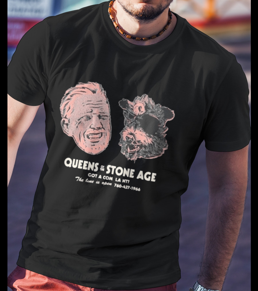 Queens Of The Stone Age Got A Compl La Nv The Line Is Open 760 437 1966 T-Shirt