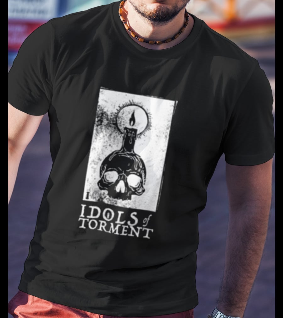 Black Magic Creative Store Idols Of Torment Skull Candle T-Shirt