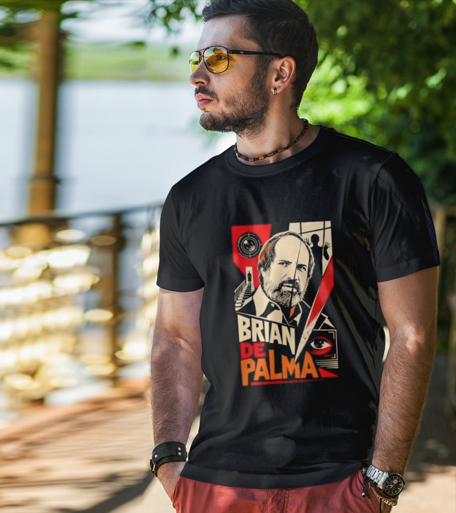 Brian De Palma Cinematic Visionary Red Eye Montages T-Shirt