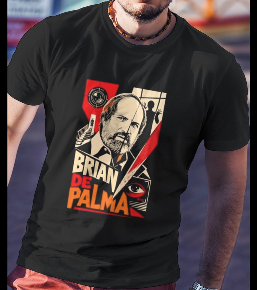 Brian De Palma Cinematic Visionary Red Eye Montages T-Shirt