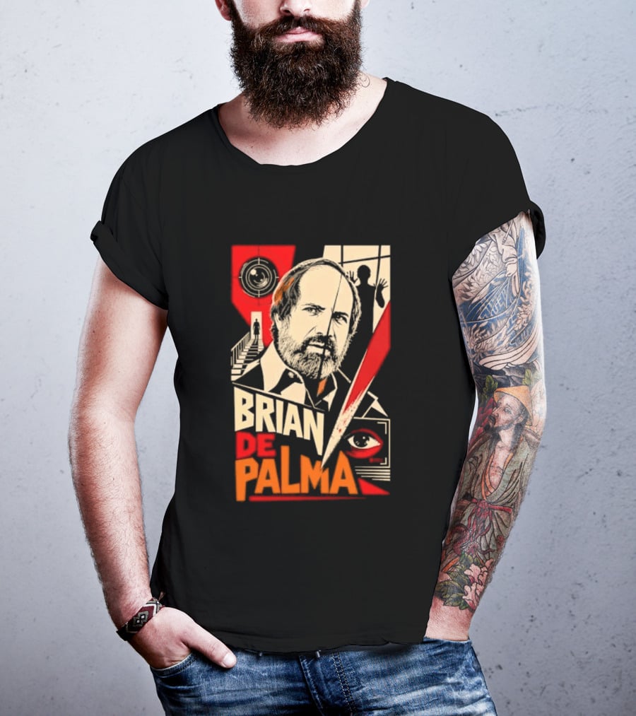 Brian De Palma Cinematic Visionary Red Eye Montages T-Shirt