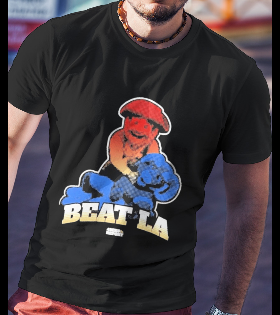 San Francisco 49ers Beat LA Rams Retro Style Football Rivalry T-Shirt