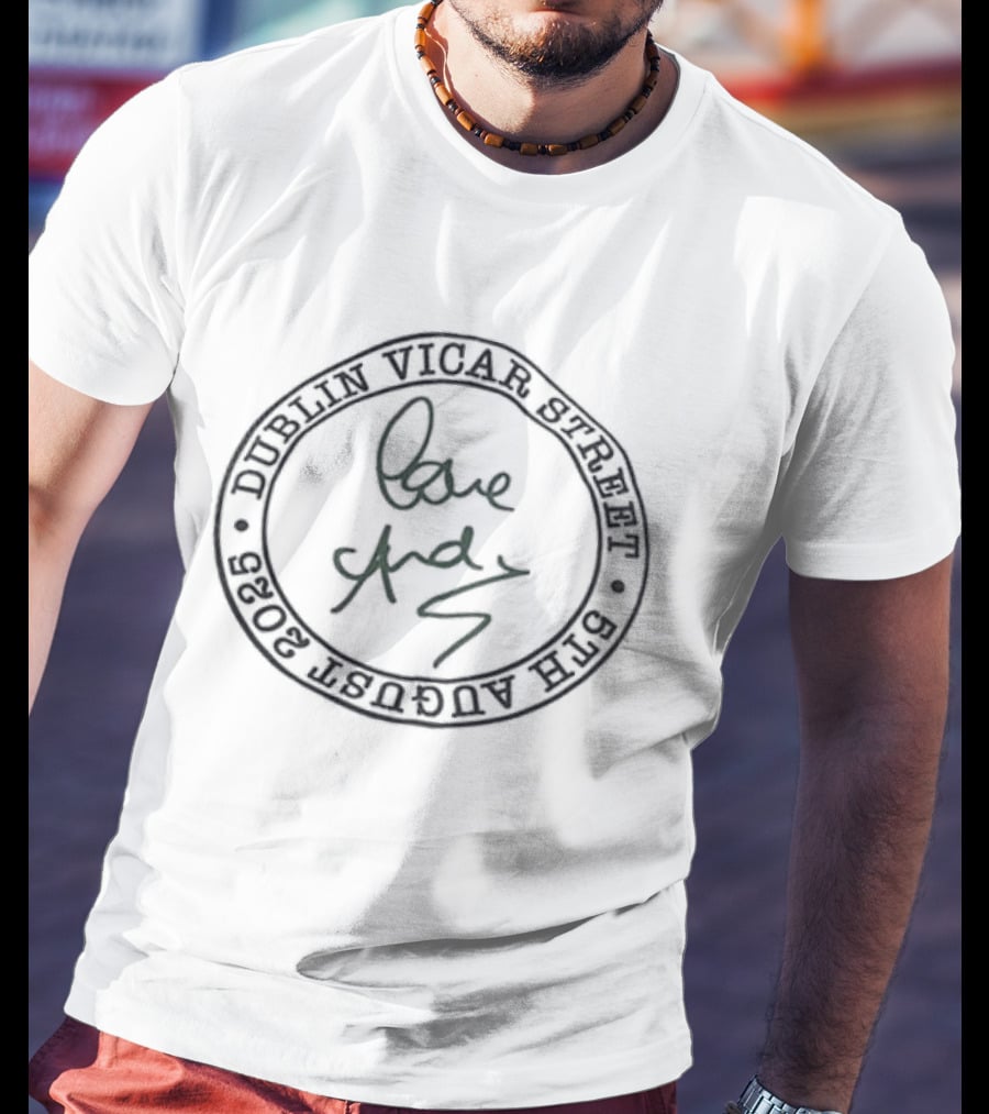 Andy Bell Love AB Dublin Vicar Street Tour Date Fan Memorabilia T-Shirt