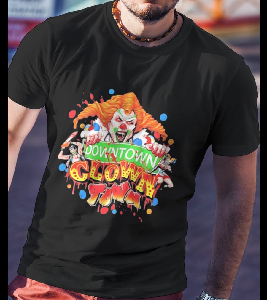 Downtown Clown Town Joker Harley T-Shirt