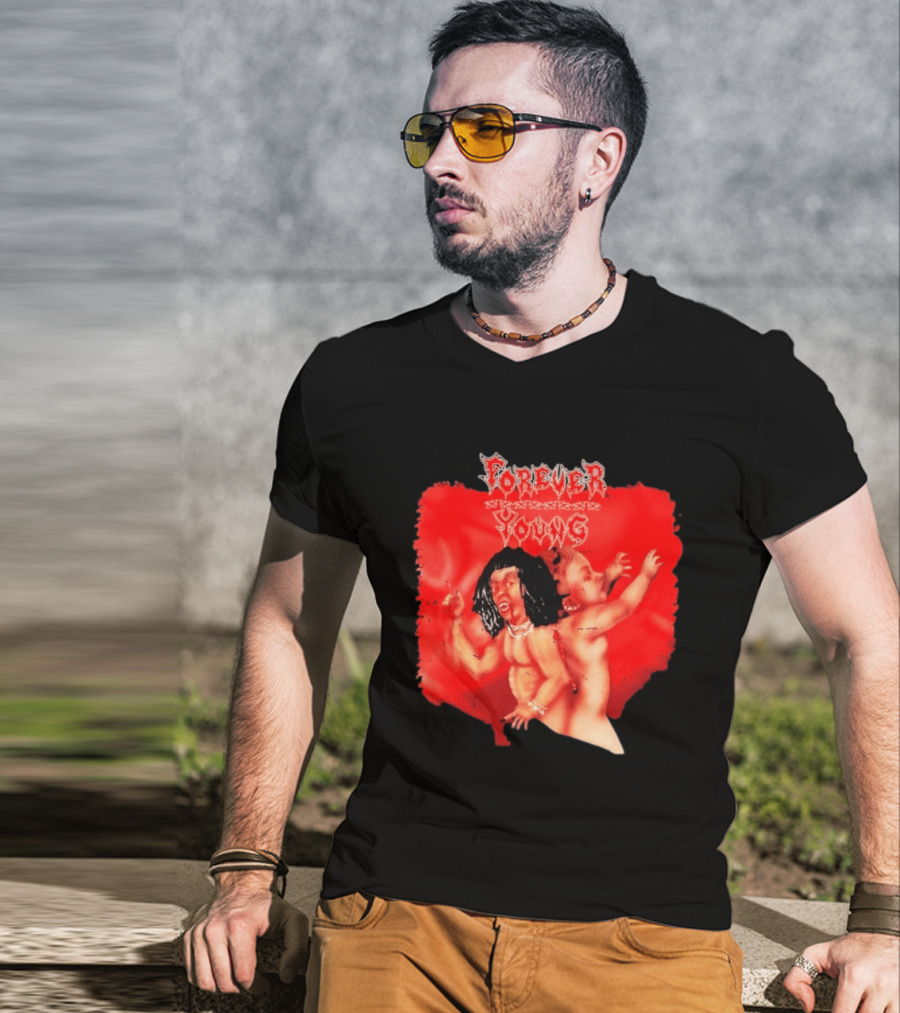 Forever Young Gothic Dark Aesthetic Baby Rebel T-Shirt