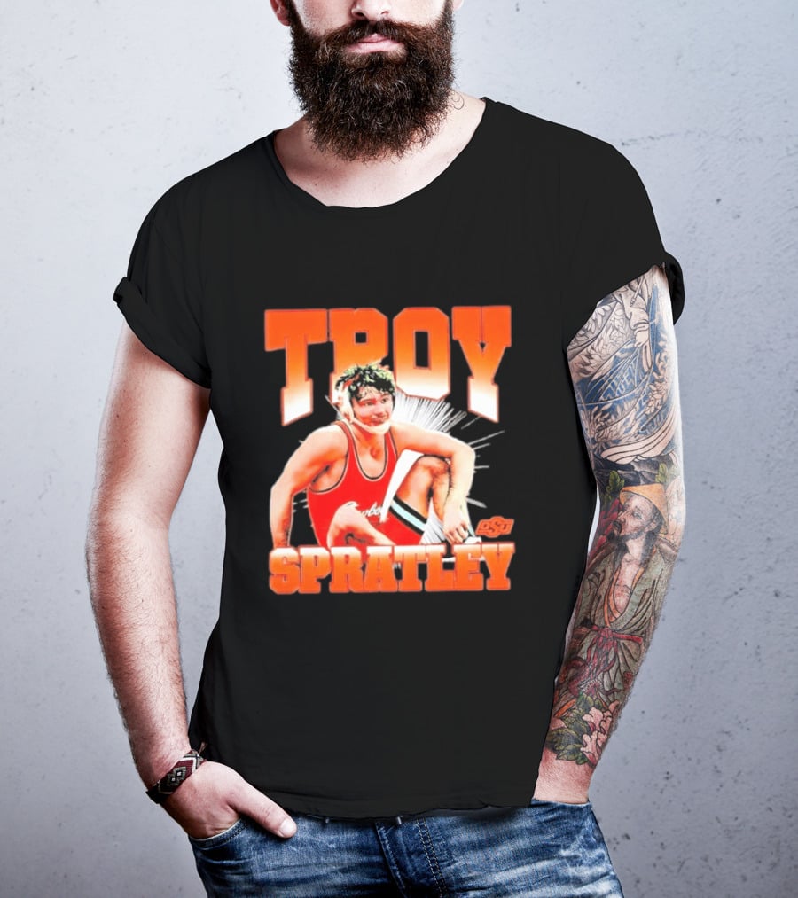 Troy Spratley OSU Oklahoma State Wrestling Player T-Shirt