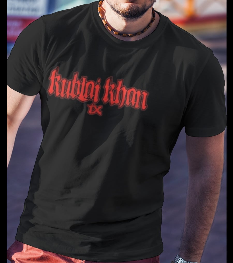 Imprint Store Kublai Khan Tx Love Will Never Be Enough Red Stylized T-Shirt