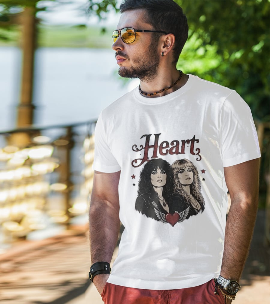 Heart Band Sing Loud Love Wild With Iconic Duo T-Shirt