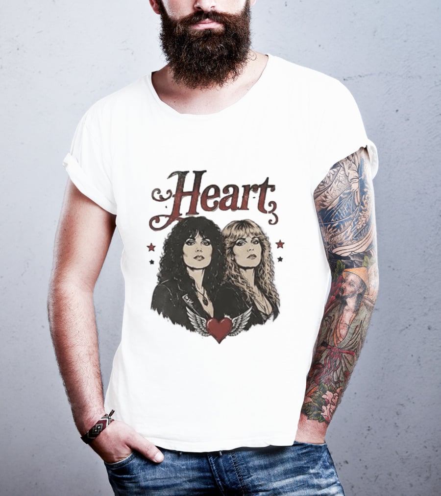 Heart Band Sing Loud Love Wild With Iconic Duo T-Shirt
