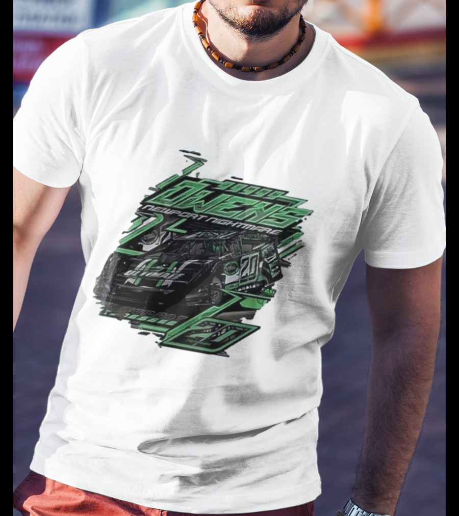 Jimmy Owens Newport Nightmare 20 Car Racing Ultimate 64 Dirt Track 2023 T-Shirt