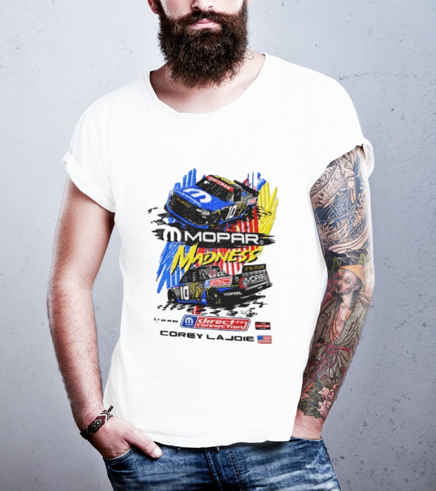 Kaulig Racing Corey LaJoie Mopar Madness 10 Direct Connection NASCAR 2023 T-Shirt