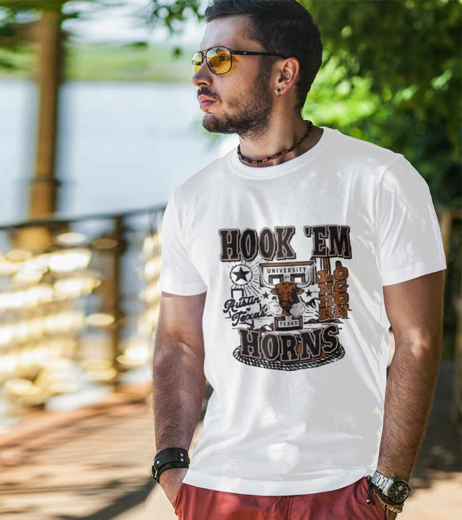 Hook 'Em Horns University Of Texas Austin Longhorns Texas T-Shirt