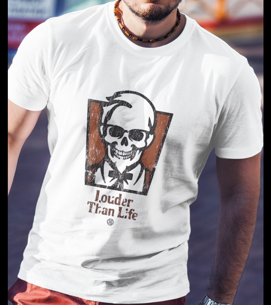 Louder Than Life Skull Colonel KFC T-Shirt